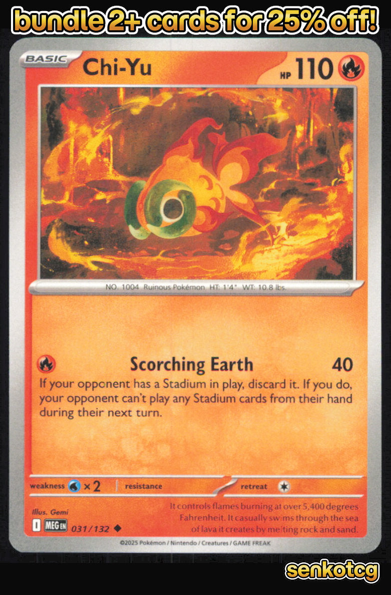🎴 Chi-Yu 031/132 Uncommon Mega Evolution NM