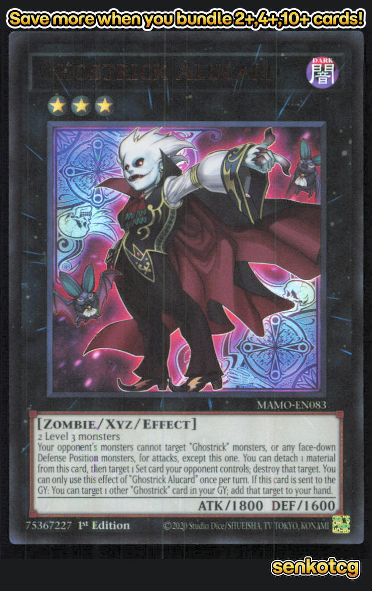 🎴 Ghostrick Alucard MAMO-EN083 Ultra Rare