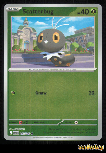 🎴 Scatterbug 007/088 Reverse Holo Perfect Order NM 🎨 OKACHEKE