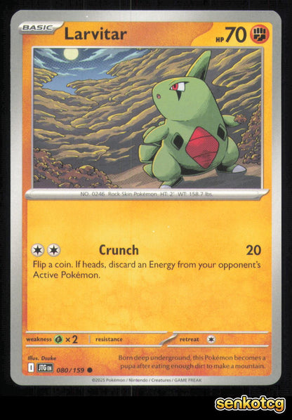 🎴 Larvitar 080/159 Journey Together NM 🎨 Dsuke