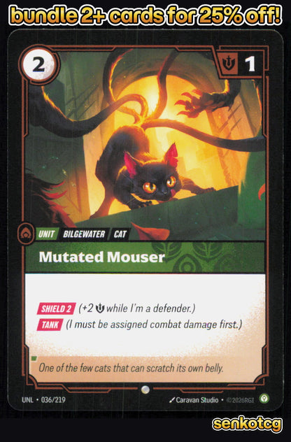 🎴 Mutated Mouser 036/219 Common Unleashed NM