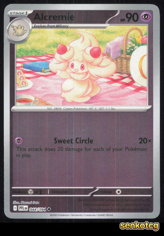 🎴 Alcremie 044/094 Uncommon Reverse Holo Phantasmal Flames NM