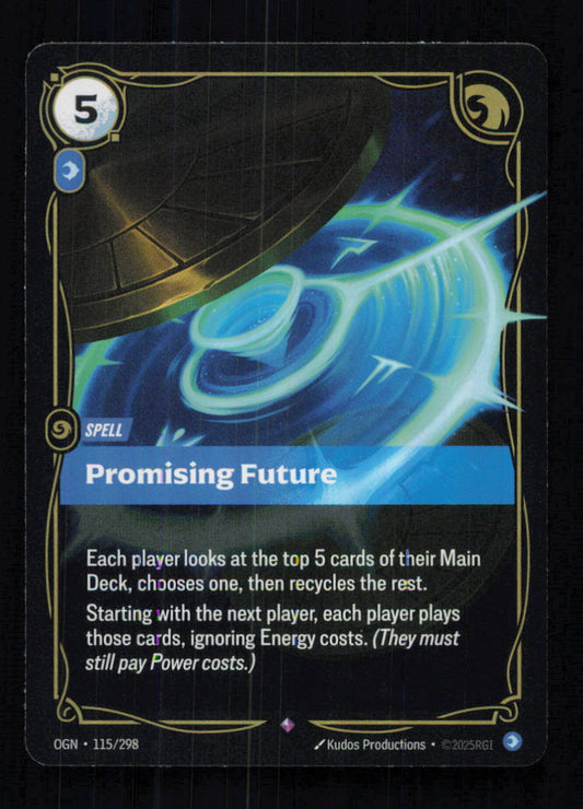 🎴 Promising Future 115/298 Rare Foil OGN Origins NM