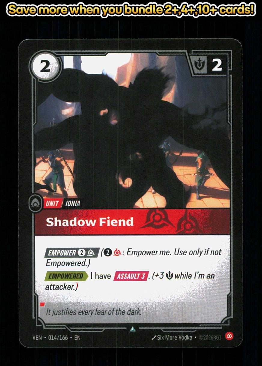 🎴 Shadow Fiend 014/166 Uncommon Vendetta NM 🎨 Vodka
