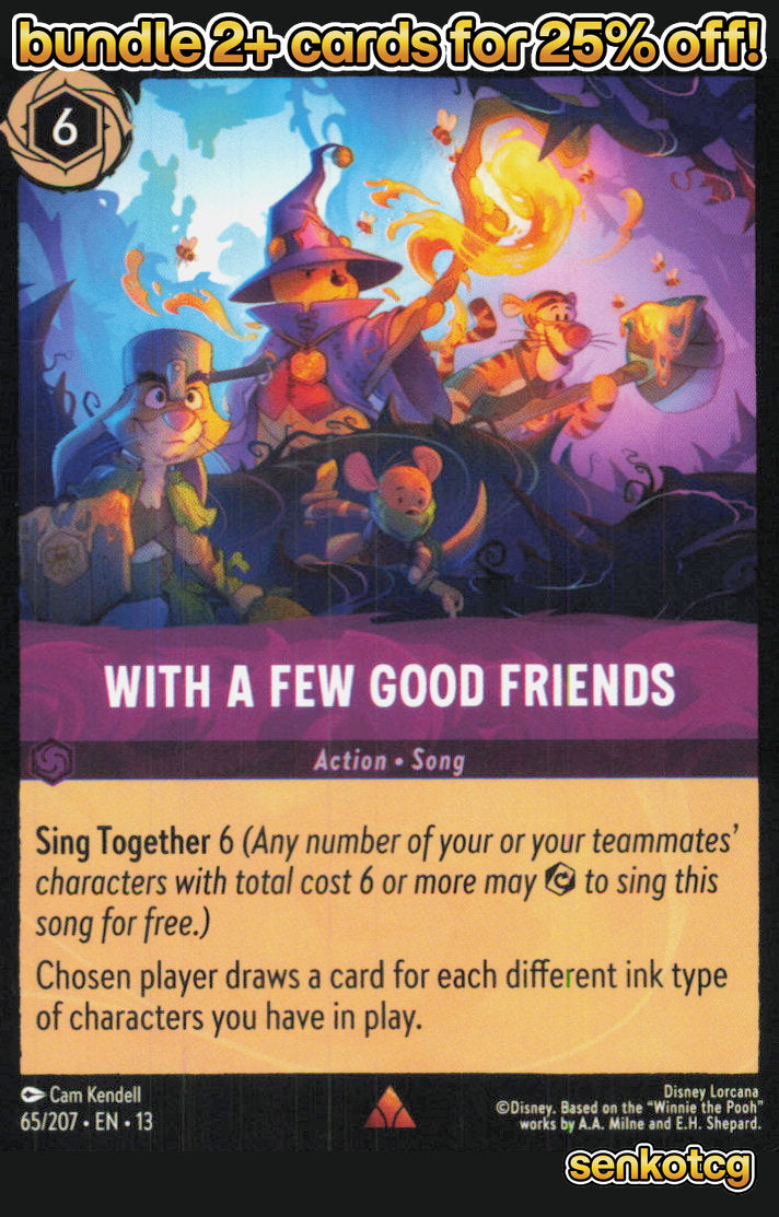 🎴 With a Few Good Friends 65/204 Rare Attack of the Vine! NM
