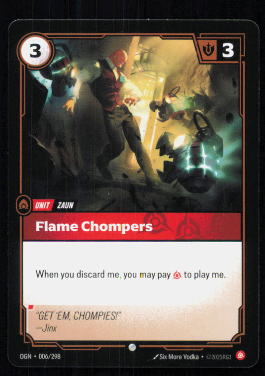 🎴 Flame Chompers 006/298 Common OGN Origins NM
