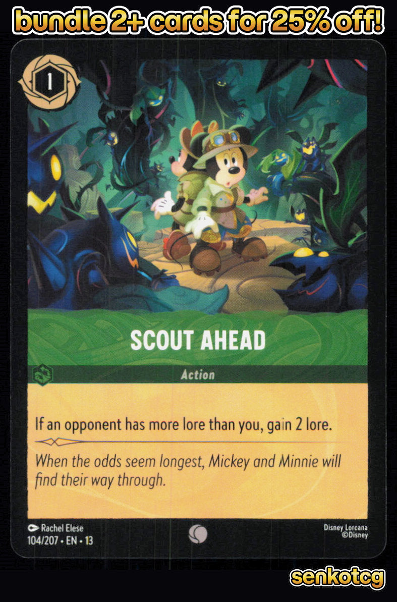 🎴 Scout Ahead 104/204 Common Attack of the Vine! NM