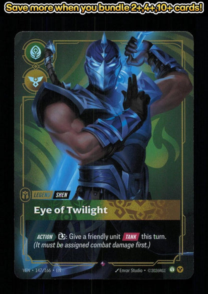 🎴 Shen - Eye of Twilight 147/166 Rare Foil Vendetta NM 🎨 Studio