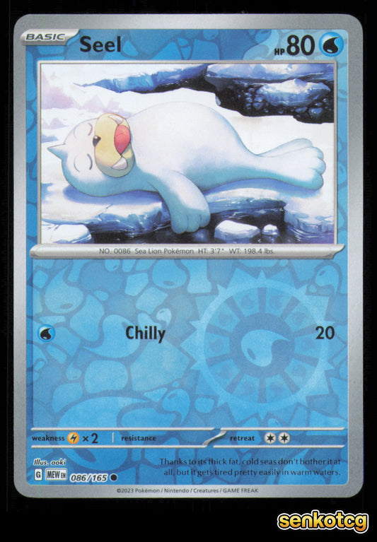 🎴 Seel 086/165 Reverse Holo 151 NM 🎨 aoki