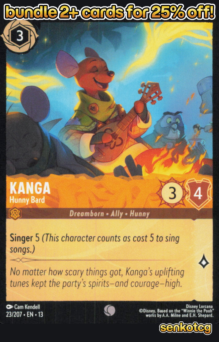 🎴 Kanga - Hunny Bard 23/204 Common Attack of the Vine! NM