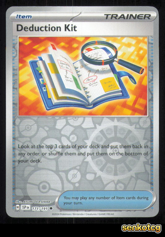 🎴 Deduction Kit 171/191 Reverse Holo Surging Sparks NM 🎨 ODASHIMA
