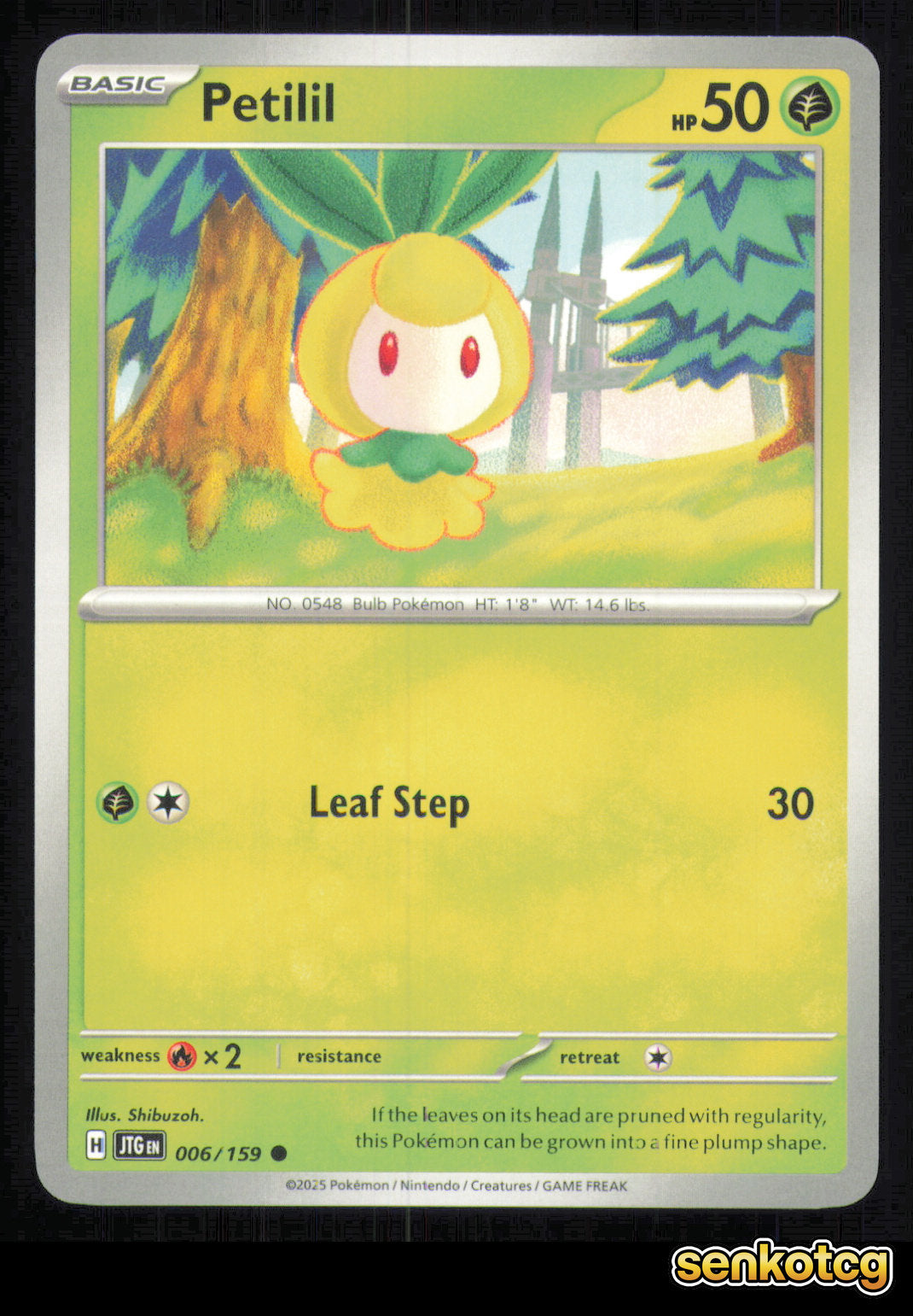 🎴 Petilil 006/159 Journey Together NM 🎨 Shibuzoh.