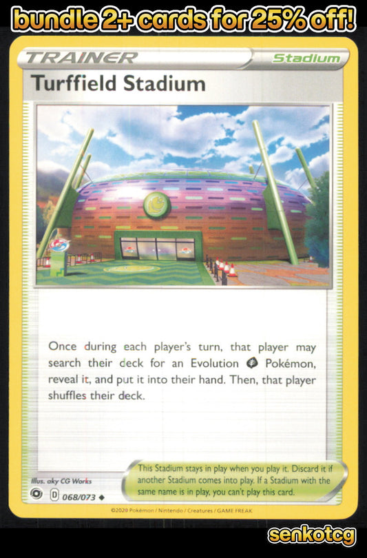 🎴 Turffield Stadium 068/073 Uncommon Champion's Path NM