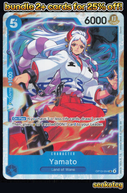 🎴 Yamato OP13-054 Super Rare Foil Carrying On His Will NM