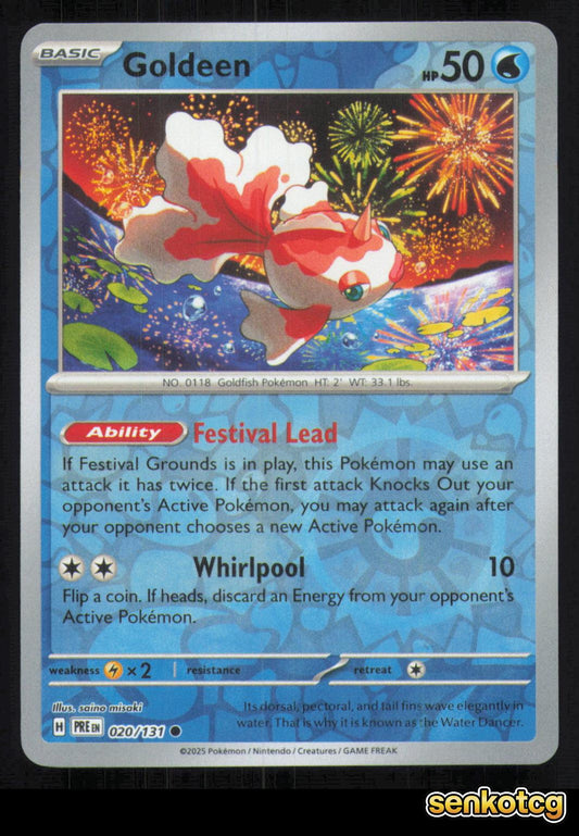 🎴 Goldeen 020/131 Reverse Holo Prismatic Evolutions NM 🎨 misaki