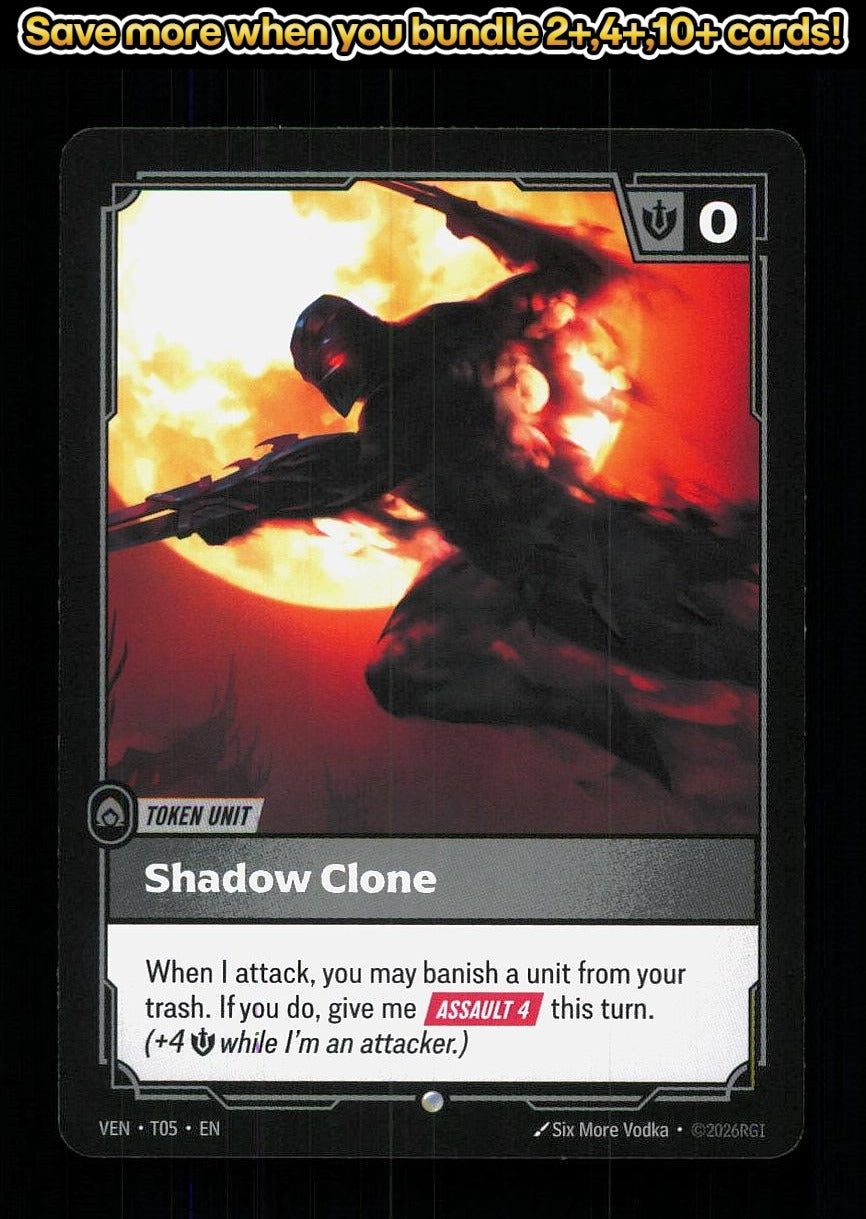 🎴 Shadow Clone // Tentacle T05 // T06 Common Vendetta NM 🎨 Ivan