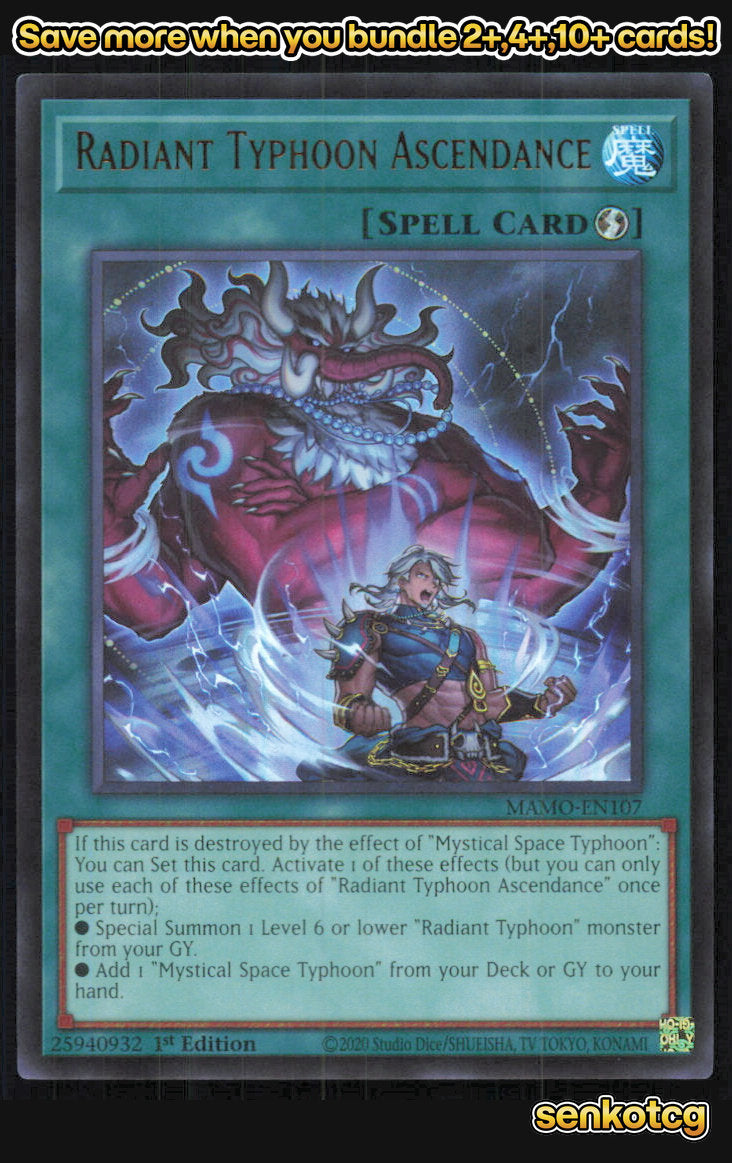 🎴 Radiant Typhoon Ascendance MAMO-EN107 Ultra Rare