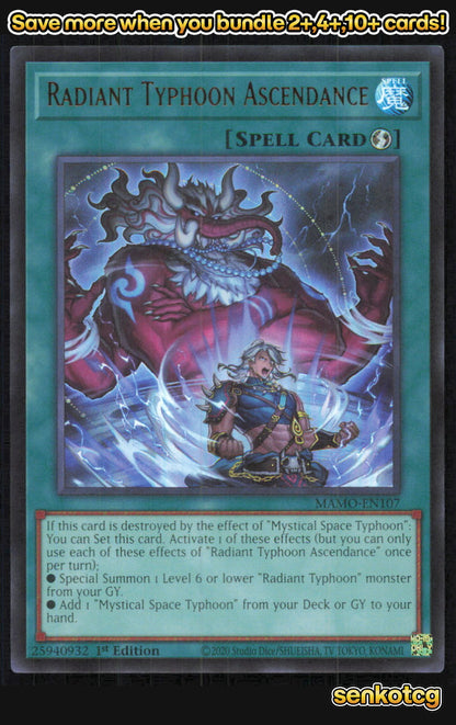 🎴 Radiant Typhoon Ascendance MAMO-EN107 Ultra Rare