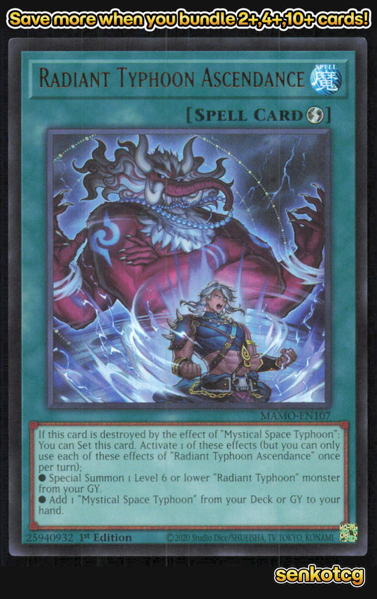 🎴 Radiant Typhoon Ascendance MAMO-EN107 Ultra Rare