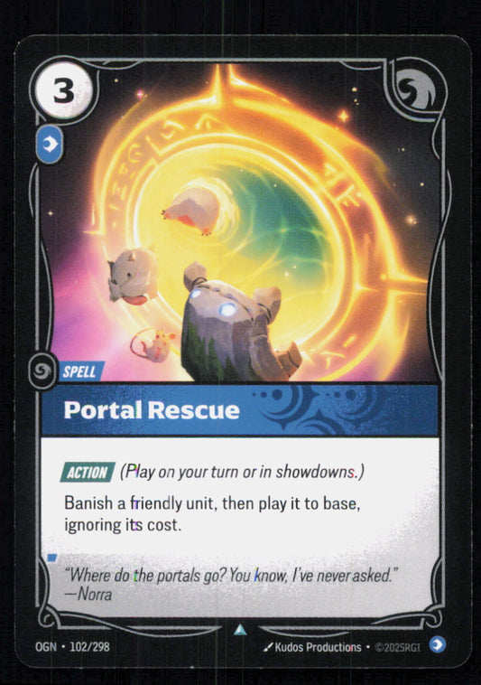 🎴 Portal Rescue 102/298 Uncommon OGN Origins NM