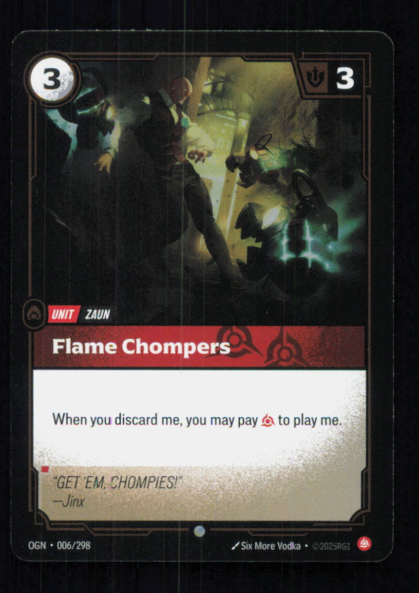 🎴 Flame Chompers 006/298 Common Foil OGN Origins NM