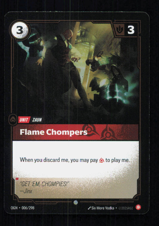 🎴 Flame Chompers 006/298 Common Foil OGN Origins NM