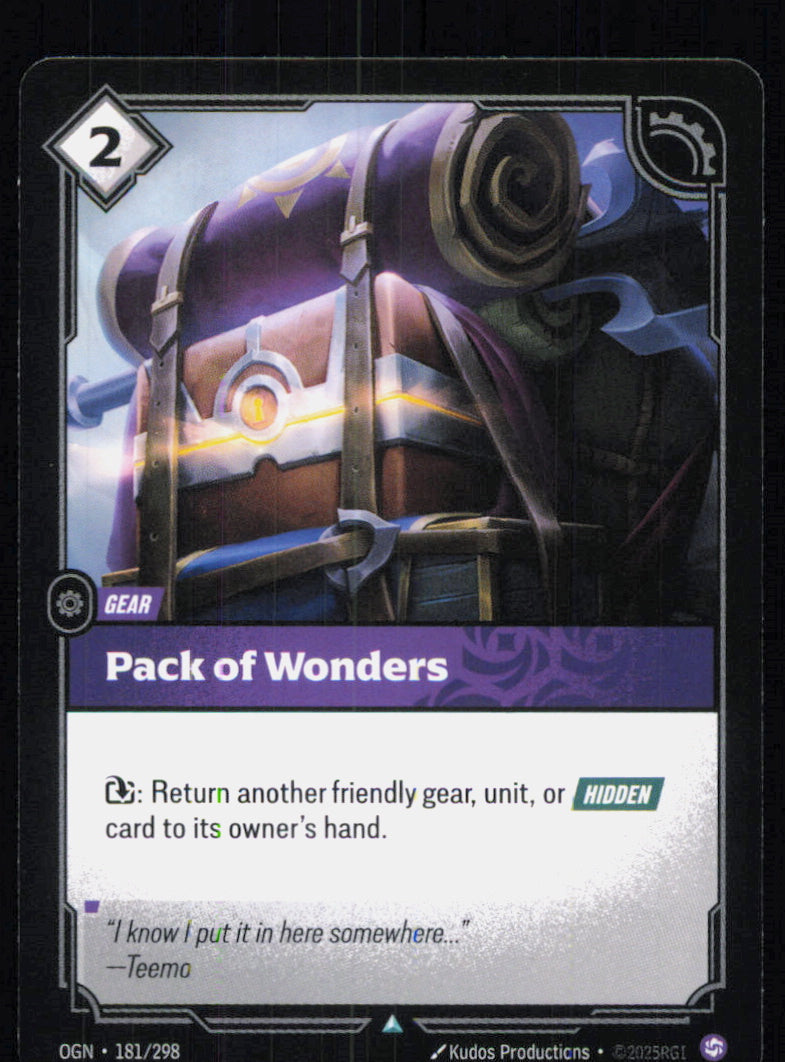 🎴 Pack Wonders 181/298 Uncommon OGN Origins NM