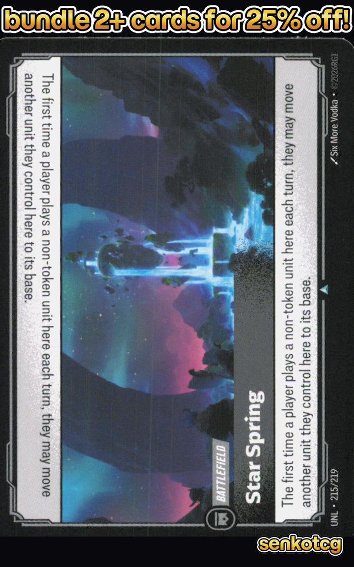 🎴 Star Spring 215/219 Uncommon Unleashed NM