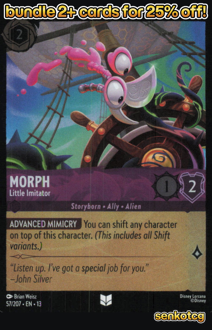 🎴 Morph - Little Imitator 57/204 Uncommon Cold Foil Attack of the Vine! NM