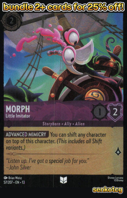 🎴 Morph - Little Imitator 57/204 Uncommon Cold Foil Attack of the Vine! NM