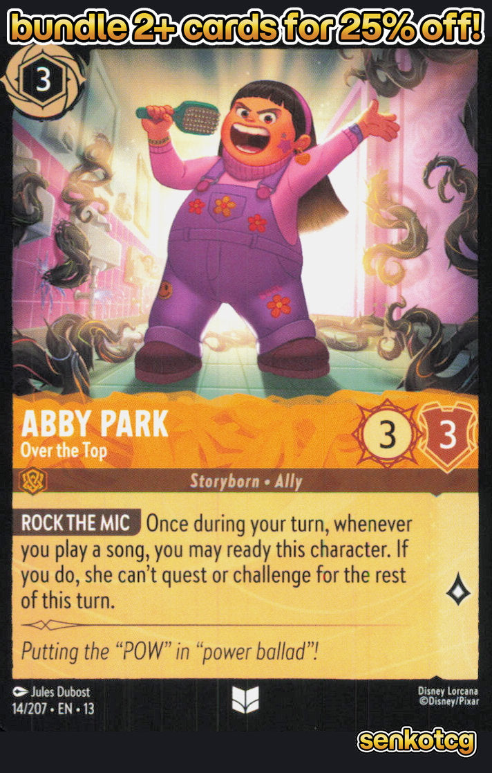 🎴 Abby Park - Over the Top 14/204 Uncommon Attack of the Vine! NM