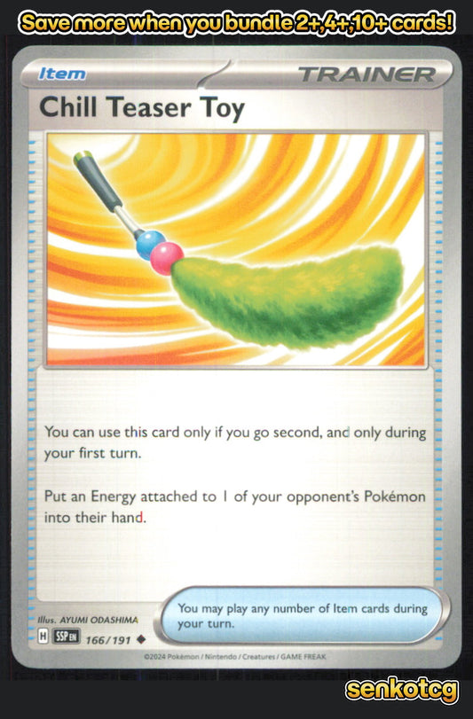 🎴 Chill Teaser Toy 166/191 Uncommon Surging Sparks NM 🎨 ODASHIMA