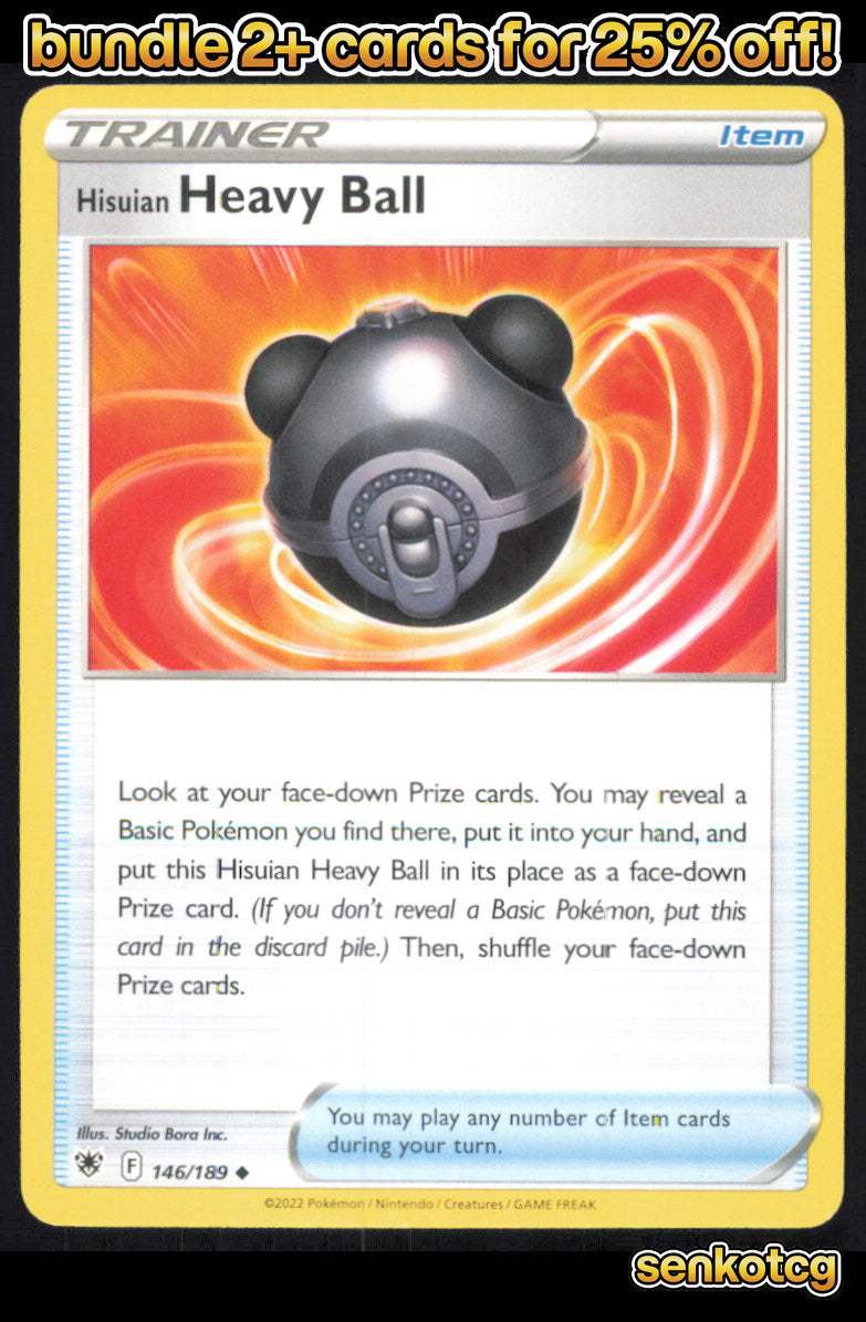 🎴 Hisuian Heavy Ball 146/189 Uncommon Astral Radiance NM