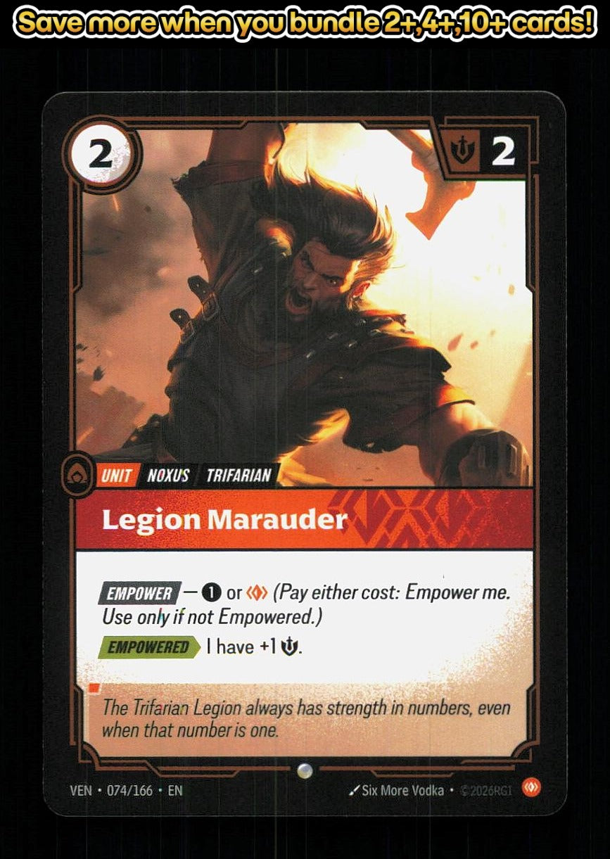 🎴 Legion Marauder 074/166 Common Vendetta NM 🎨 Vodka