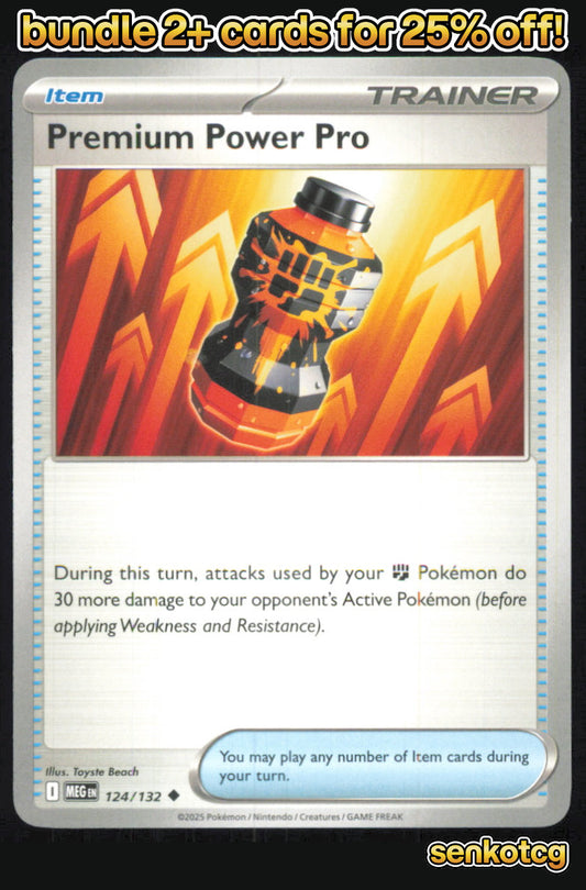 🎴 Premium Power Pro 124/132 Uncommon Mega Evolution NM