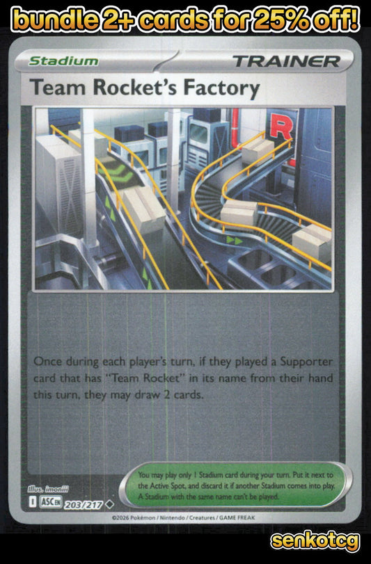 🎴 Team Rocket's Factory 173/182 Uncommon Reverse Holo DRI Destined Rivals NM