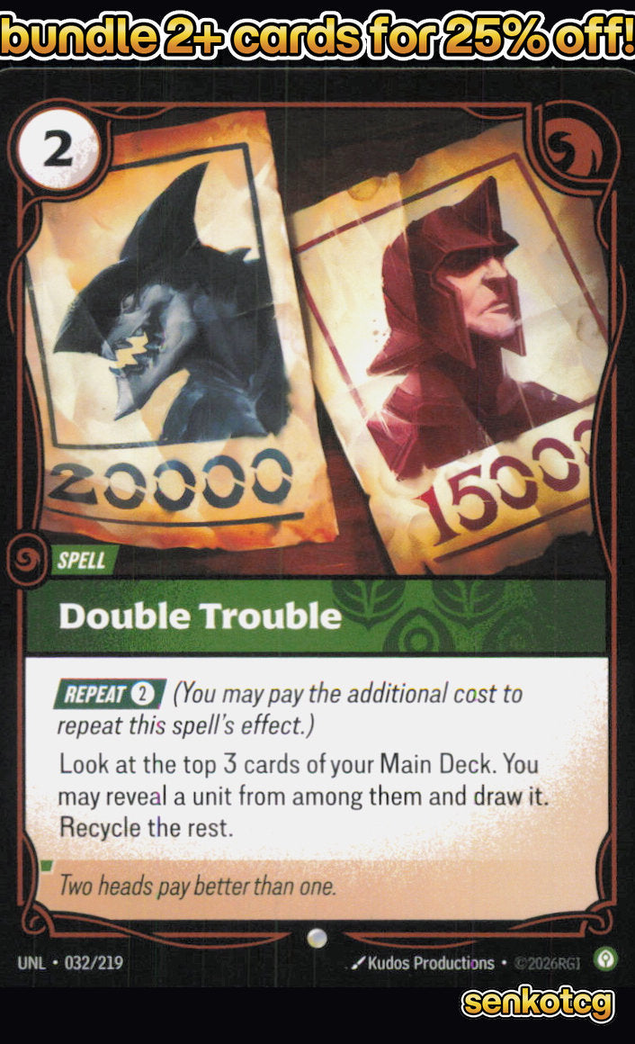 🎴 Double Trouble 032/219 Common Unleashed NM