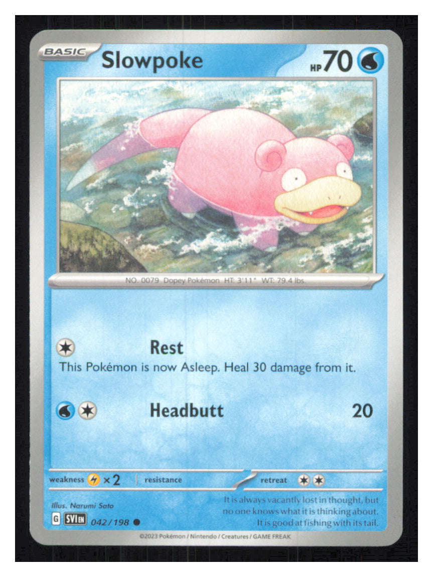🎴 Slowpoke 042/198 Common Scarlet & Violet NM