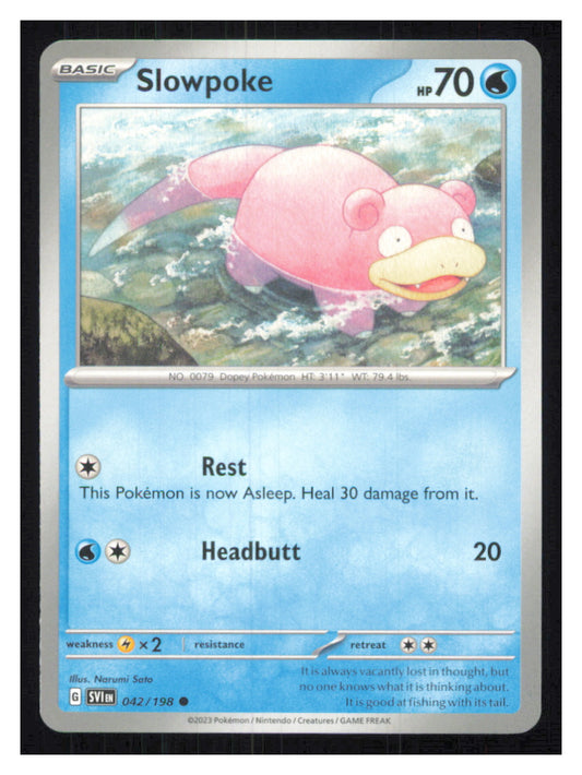 🎴 Slowpoke 042/198 Common Scarlet & Violet NM