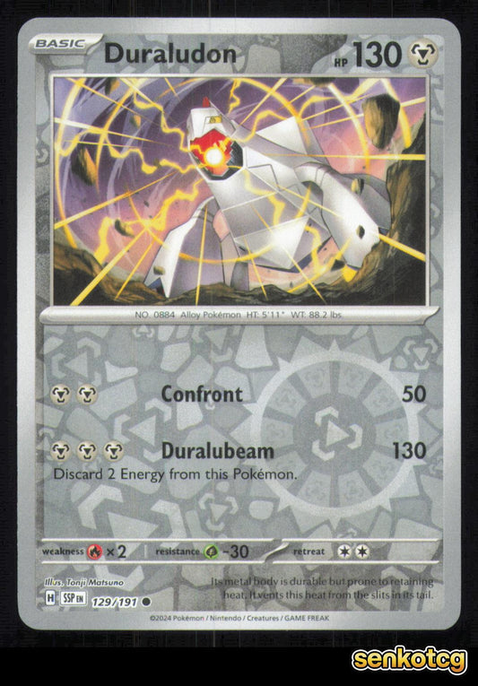 🎴 Duraludon 129/191 Reverse Holo Surging Sparks NM 🎨 Matsuno