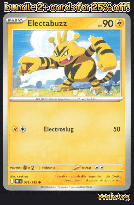 🎴 Electabuzz 068/182 Common Destined Rivals NM