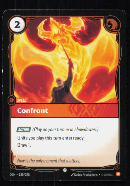 🎴 Confront 129/298 Common OGN Origins NM