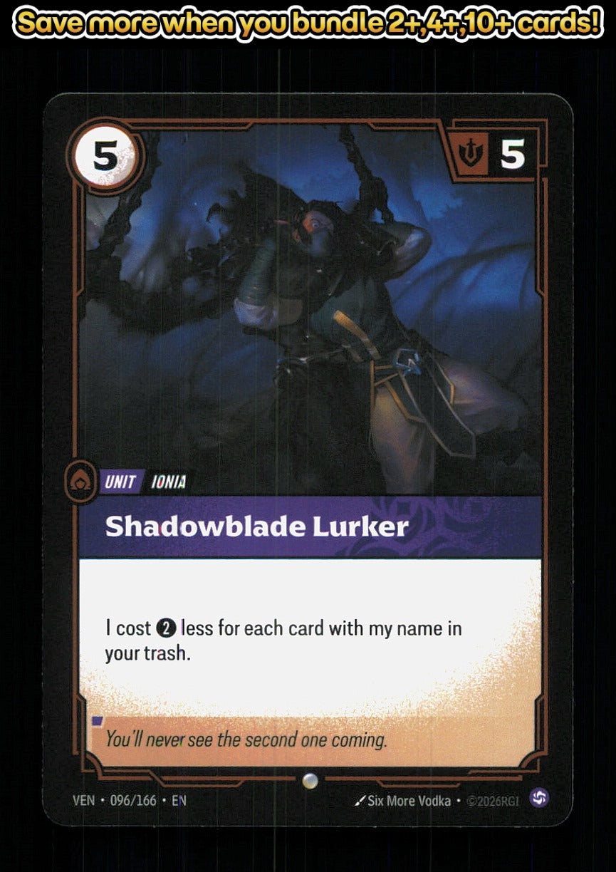 🎴 Shadowcloaked Lurker 096/166 Common Vendetta NM 🎨 Vodka
