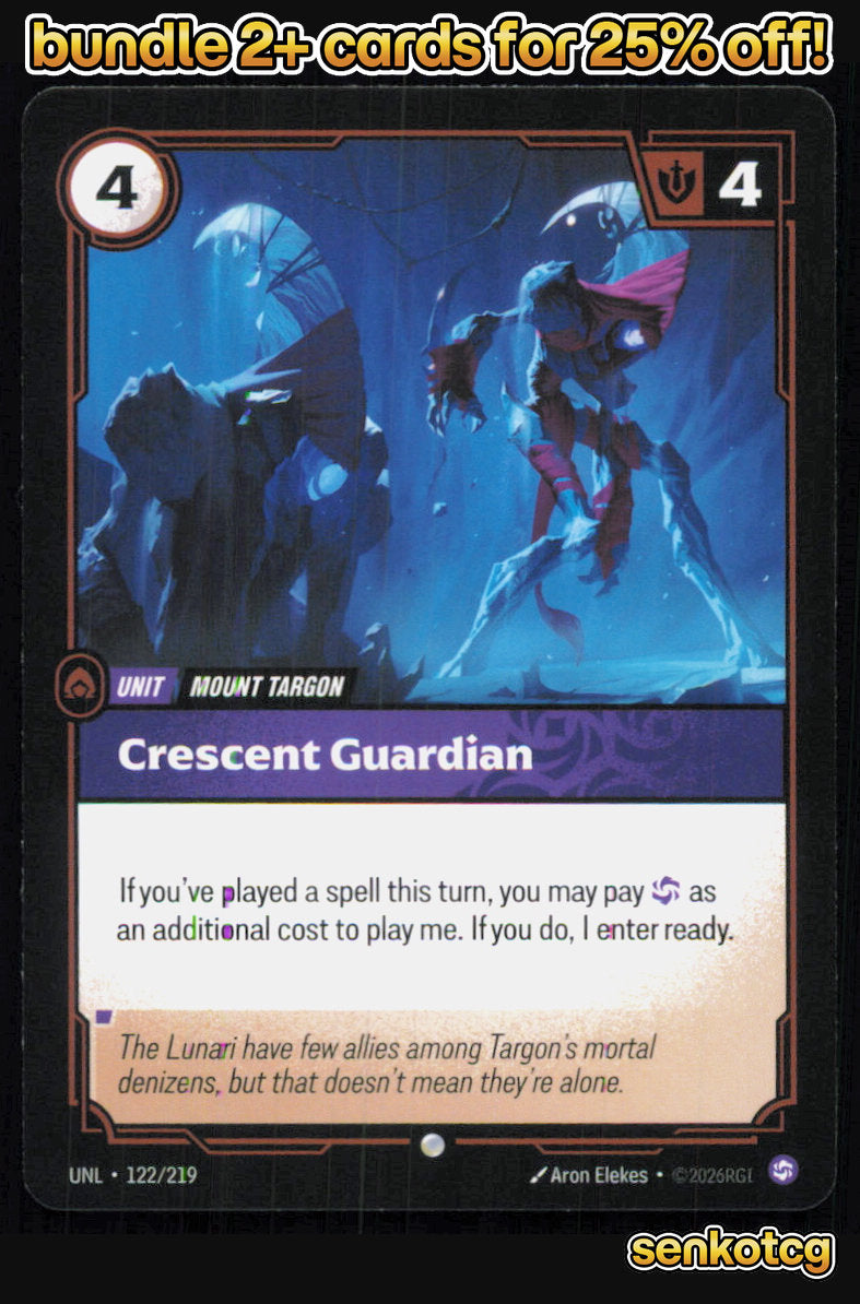🎴 Crescent Guardian 122/219 Common Unleashed NM