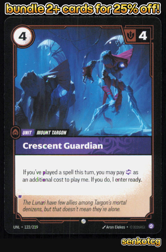 🎴 Crescent Guardian 122/219 Common Unleashed NM