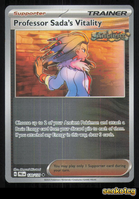 🎴 Professor Sada's Vitality 120/131 Reverse Holo Prismatic Evolutions NM