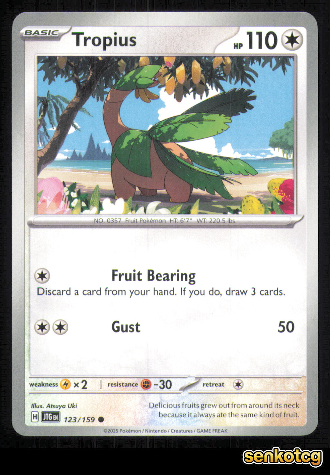 🎴 Tropius 123/159 Journey Together NM 🎨 Uki