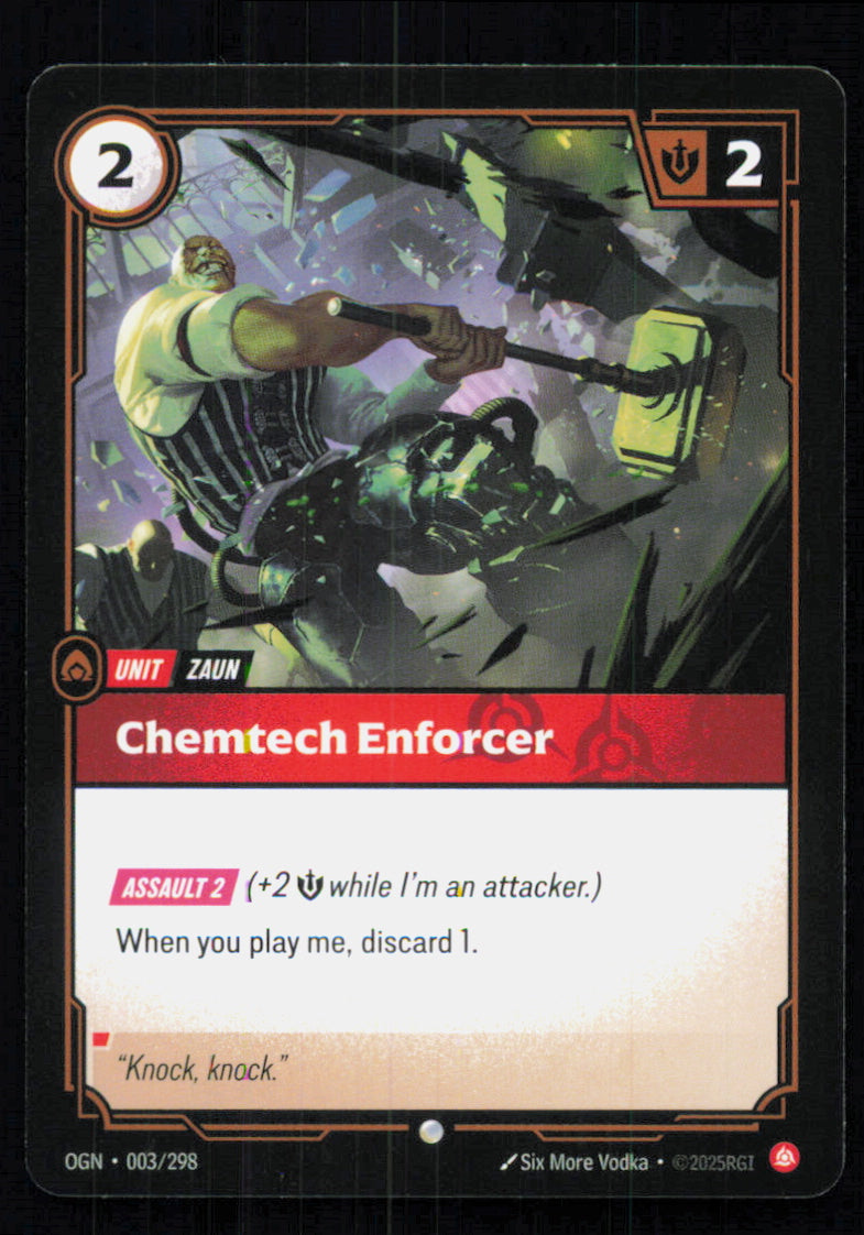 🎴 Chemtech Enforcer 003/298 Common OGN Origins NM