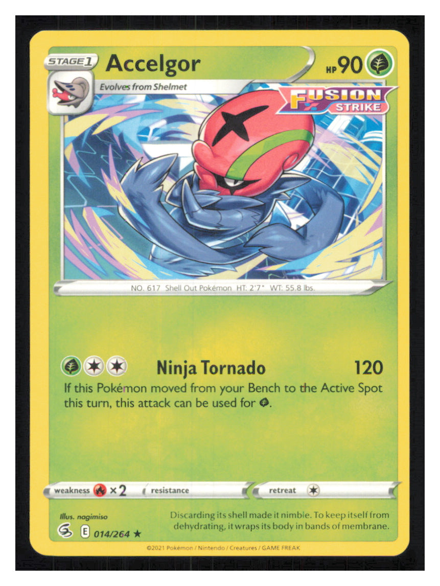 🎴 Accelgor 014/264 Rare Fusion Strike NM