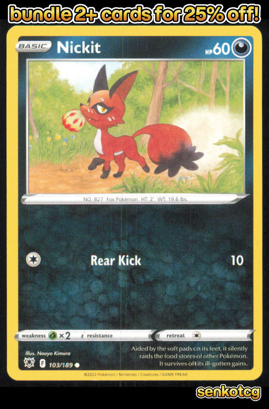🎴 Nickit 103/189 Common Astral Radiance NM